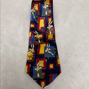 Looney Tunes Vintage Wiley Coyote Tie Polyester